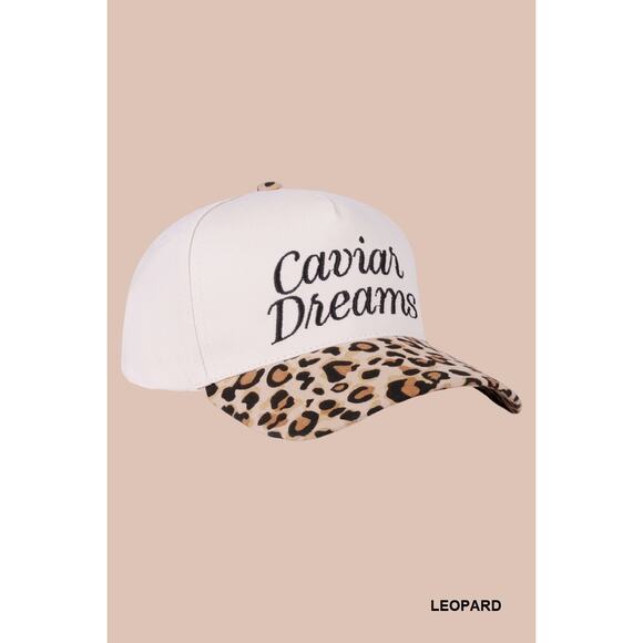 Zenana Outfitters White and Leopard Print Hat - Picture 3 of 4